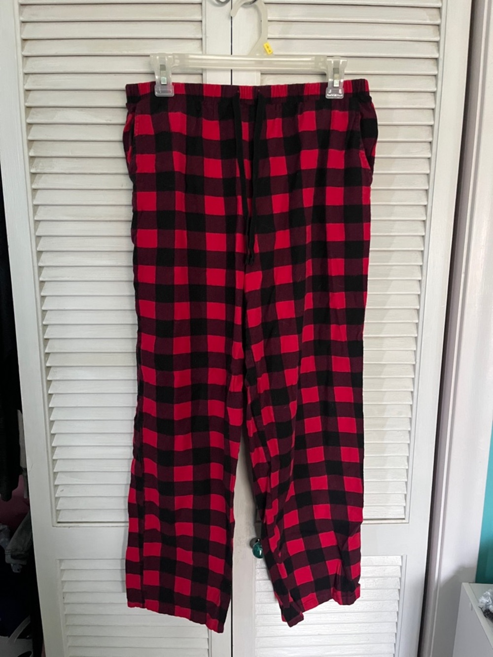 Forever 21 Red and Black Plaid Flannel Lounge Pants